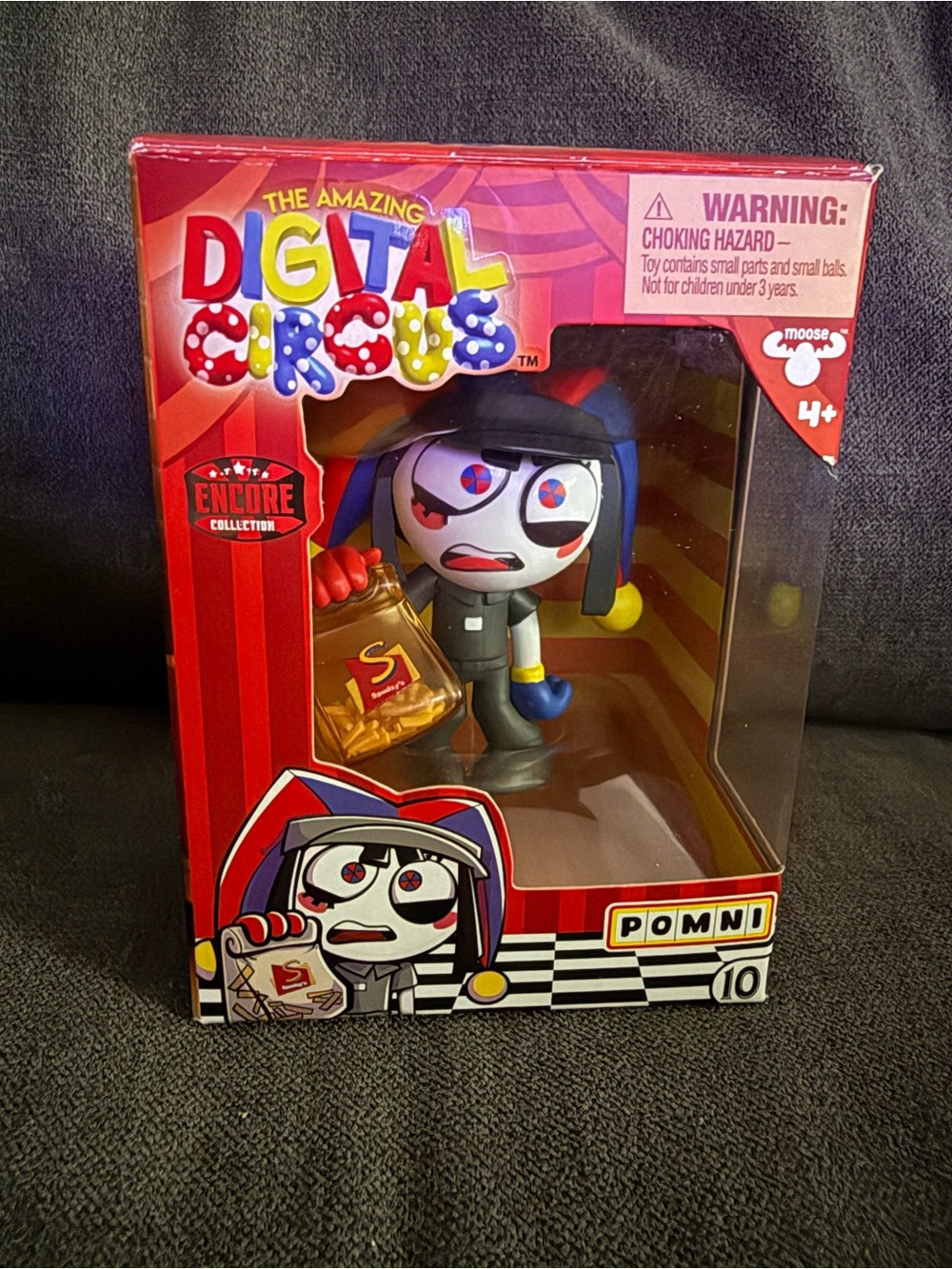 The Amazing Digital Circus Fast Food Pomni Vinyl Figure - 4”